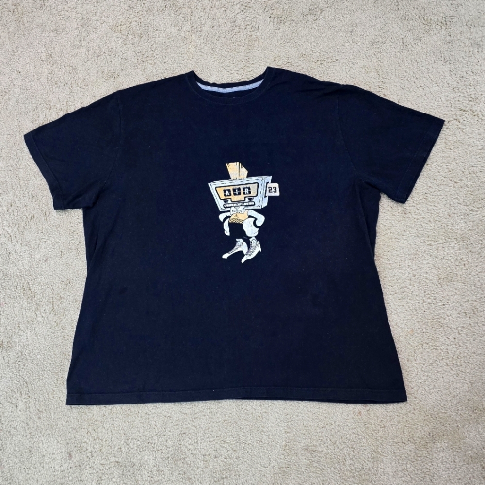 Vintage Nike Air Jordan Tee Retro 12 Taxi T-Shirt Black Top Size 3XL 80s 90s